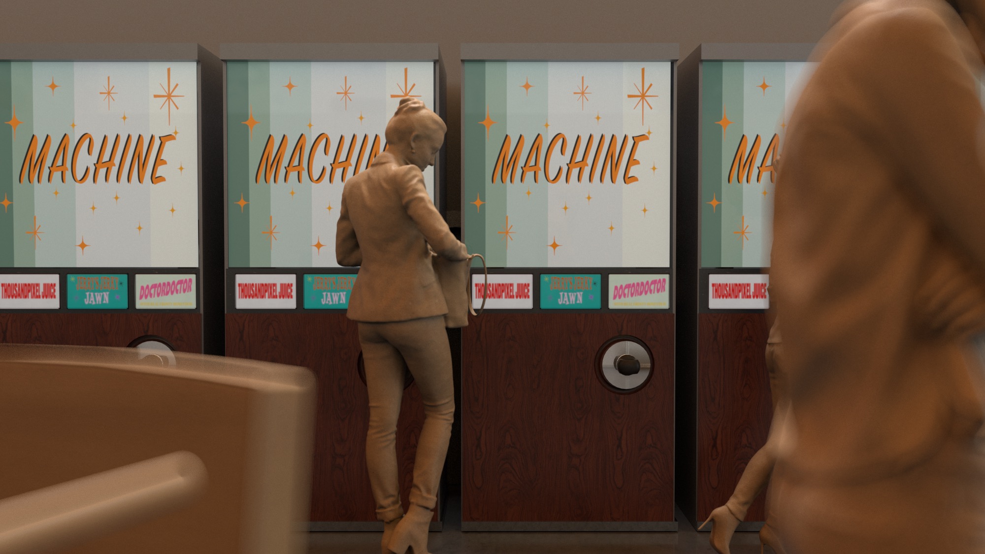 Vending machine from a possible future.
