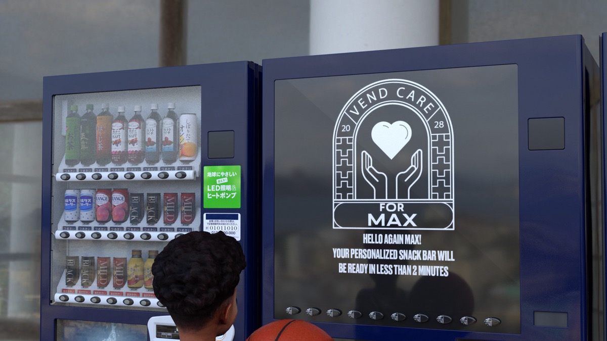 Vending Machine Concept Rendering