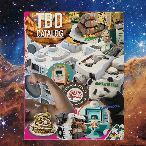 A photo of TBD Catalog - The Canonical Design Fiction Product Catalog from the Near Future Laboratory
