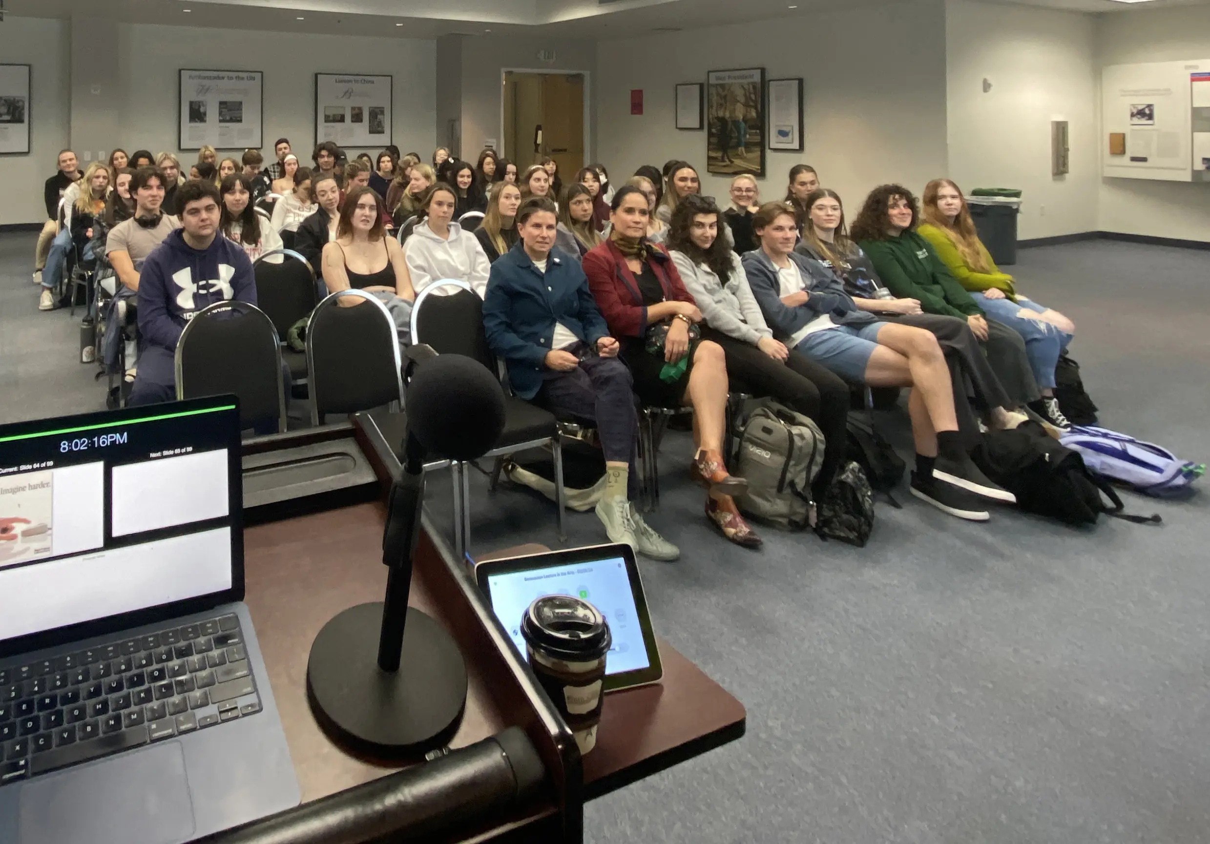 Audience at the 2024 Chapman University Bensussen Lecture in the Arts