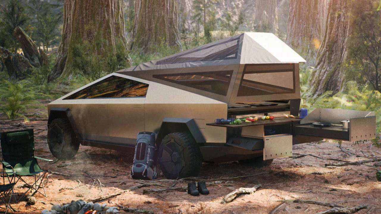 Cybertruck Camping