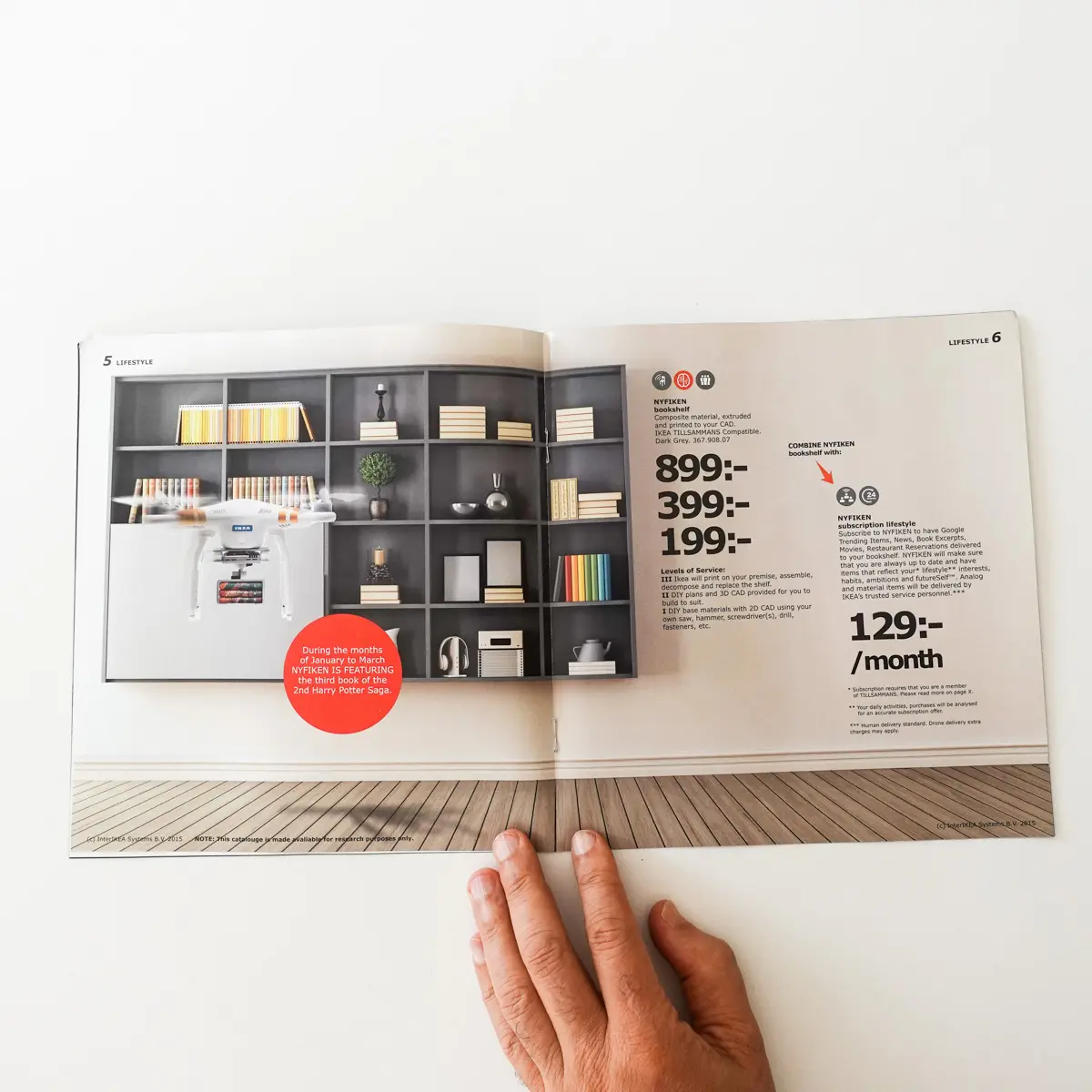 A photo from the Design Fiction project An IKEA Catalog from a Near Future by Julian Bleecker