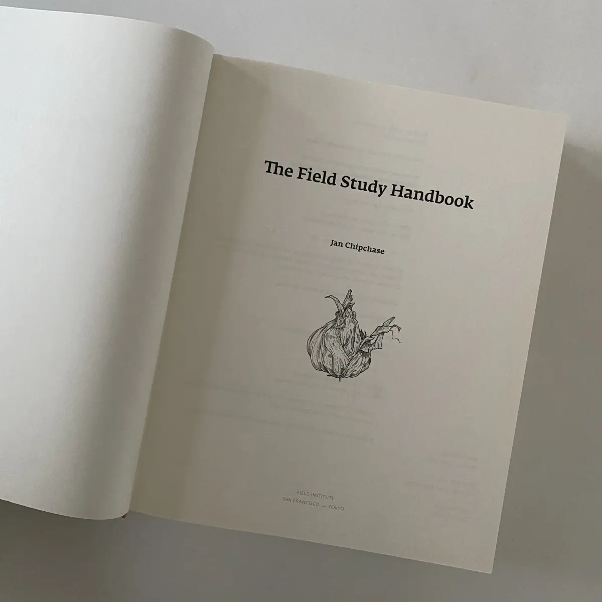 A photo of the book The Field Study Handbook by Jan Chipchase