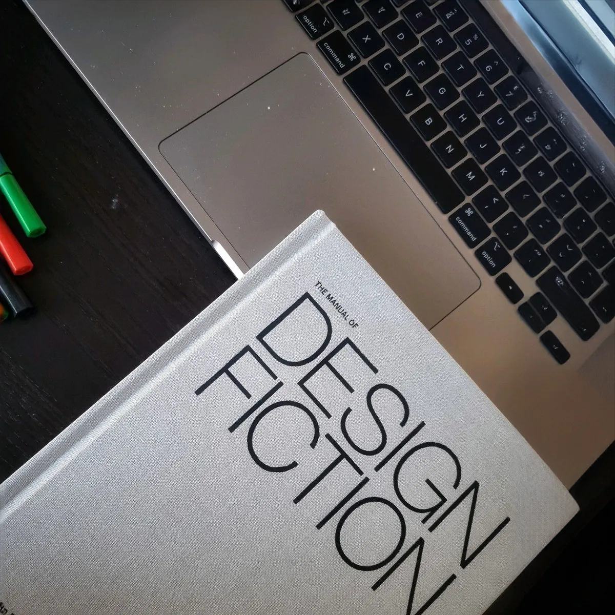 A photo from or of the book The Manual of Design Fiction (Hardcover) by Julian Bleecker