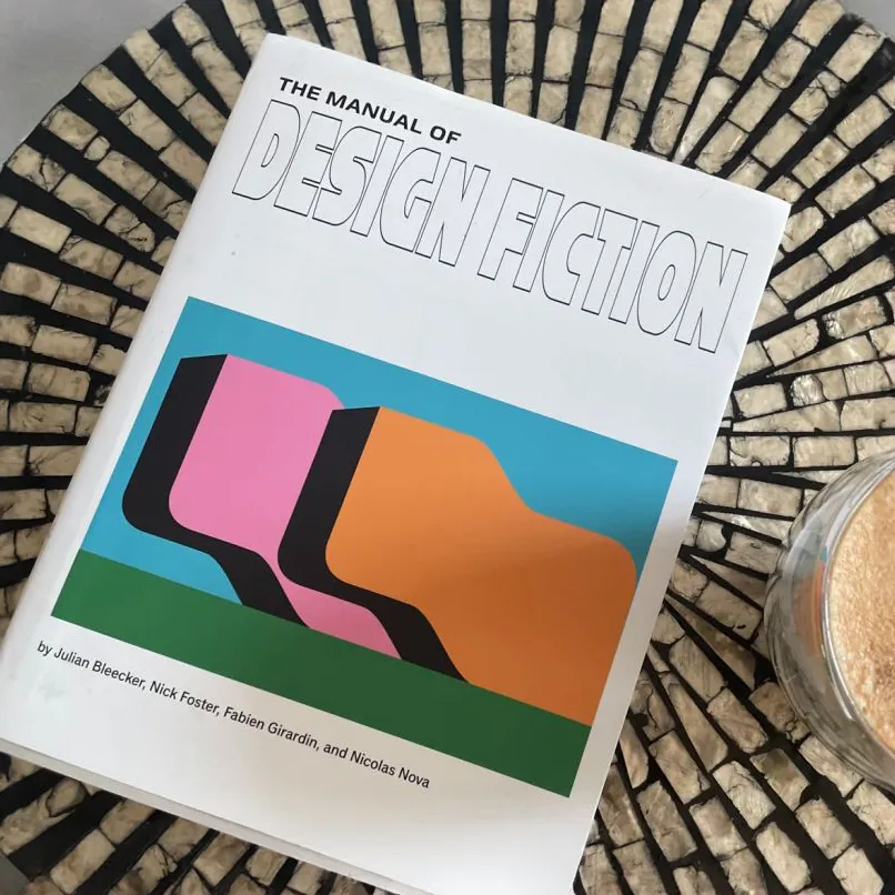 A photo from or of the book The Manual of Design Fiction (Hardcover) by Julian Bleecker