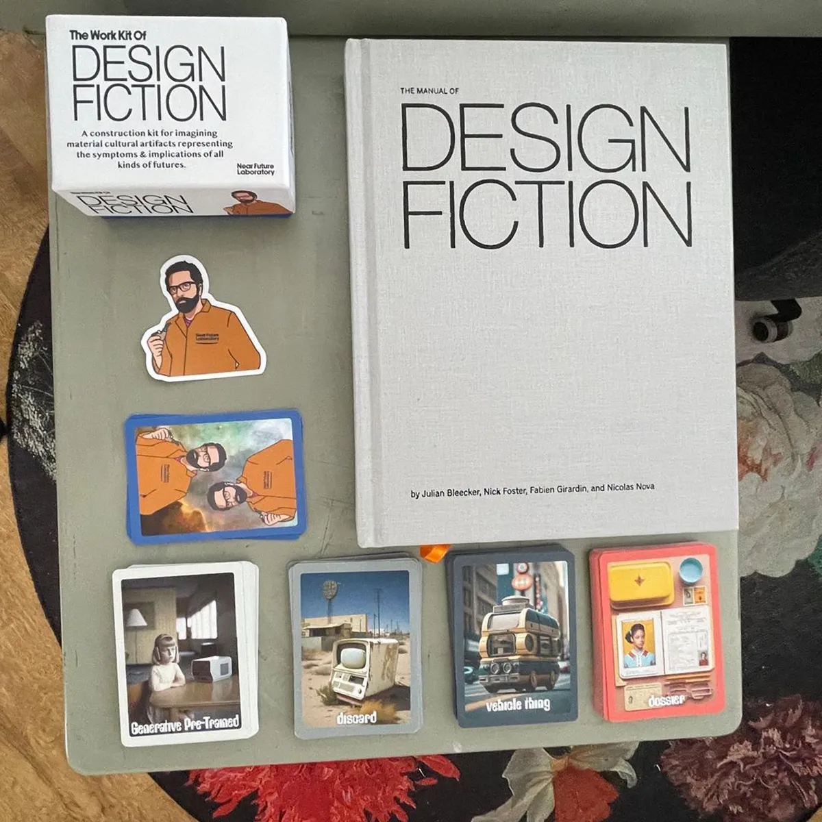 A photo from or of the book The Manual of Design Fiction (Hardcover) by Julian Bleecker