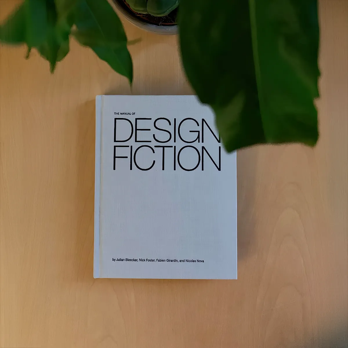 A photo from or of the book The Manual of Design Fiction (Hardcover) by Julian Bleecker