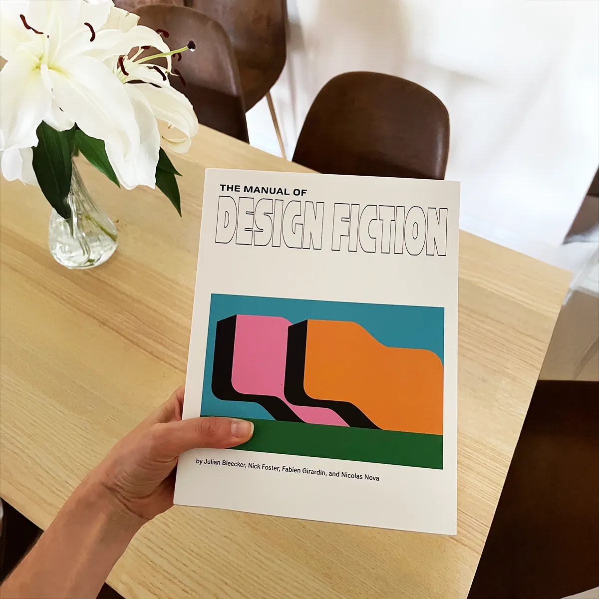 A photo from or of the book The Manual of Design Fiction (Hardcover) by Julian Bleecker