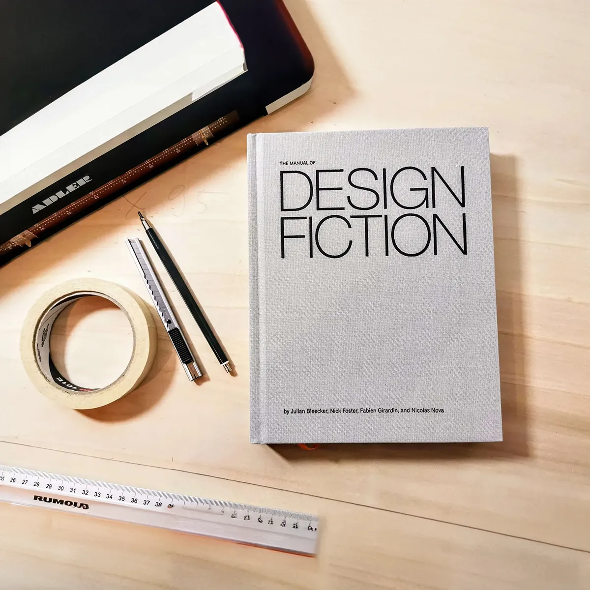 A photo from or of the book The Manual of Design Fiction (Hardcover) by Julian Bleecker