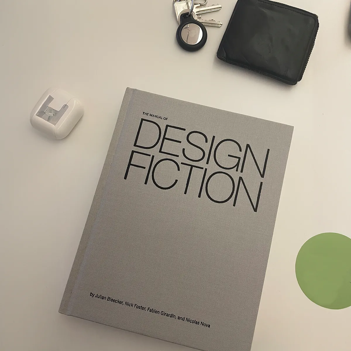 A photo from or of the book The Manual of Design Fiction (Hardcover) by Julian Bleecker