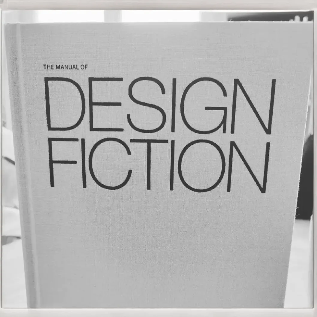 A photo from or of the book The Manual of Design Fiction (Hardcover) by Julian Bleecker