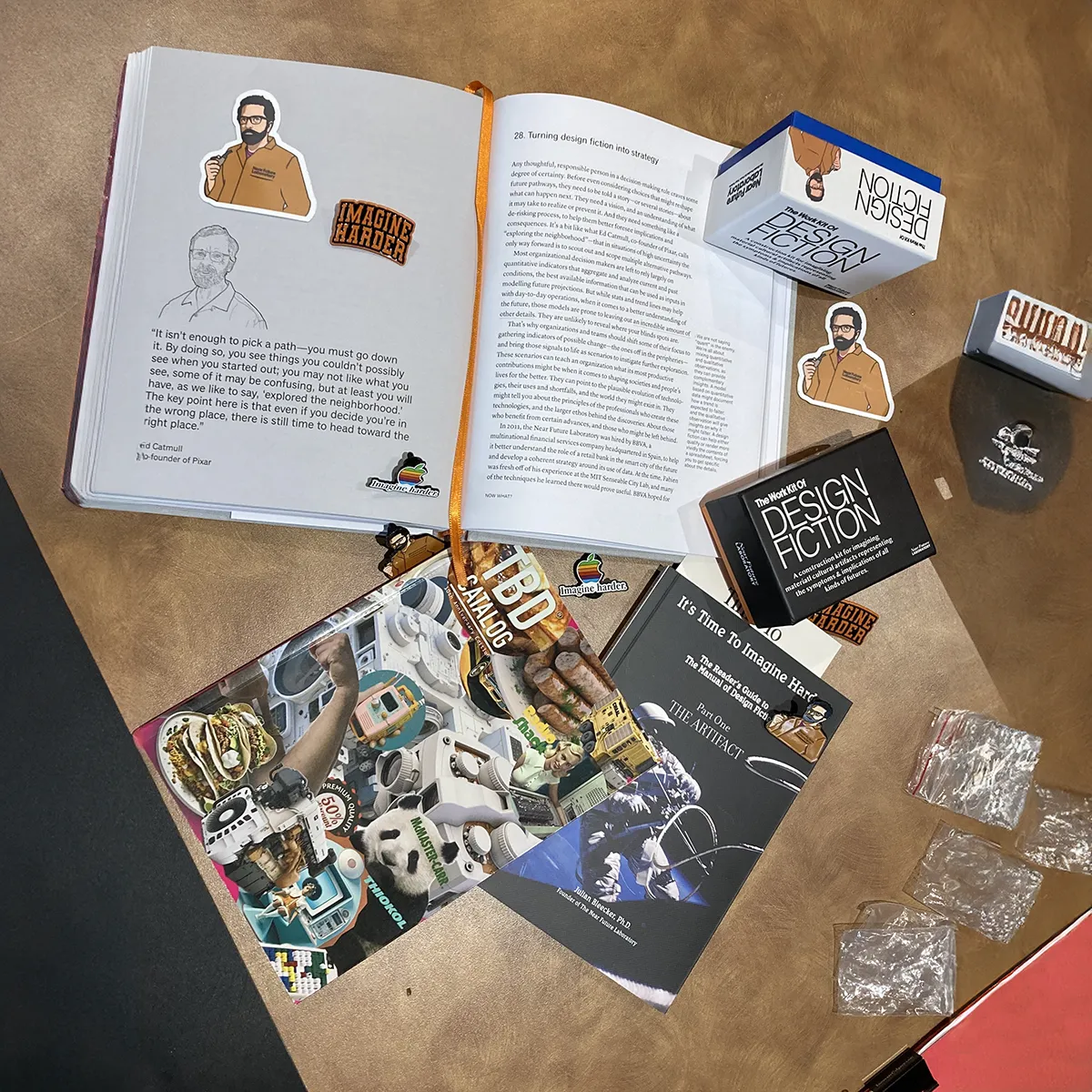 A photo from or of the book The Manual of Design Fiction (Hardcover) by Julian Bleecker