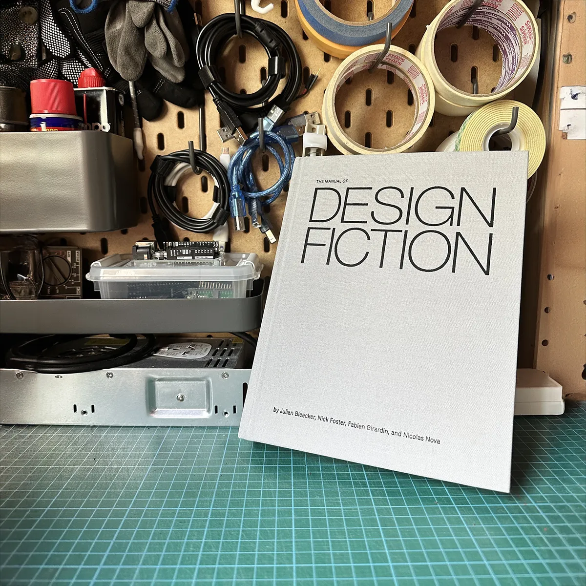 A photo from or of the book The Manual of Design Fiction (Hardcover) by Julian Bleecker