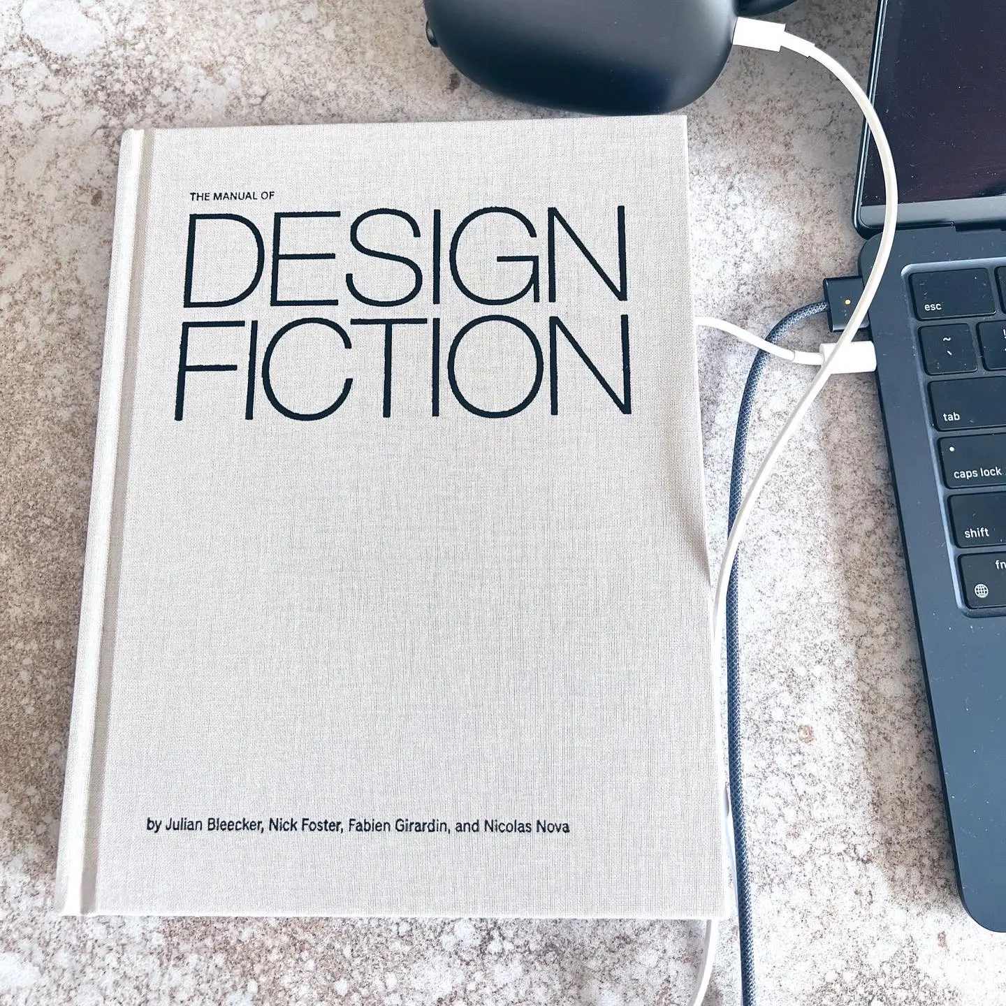 A photo from or of the book The Manual of Design Fiction (Hardcover) by Julian Bleecker