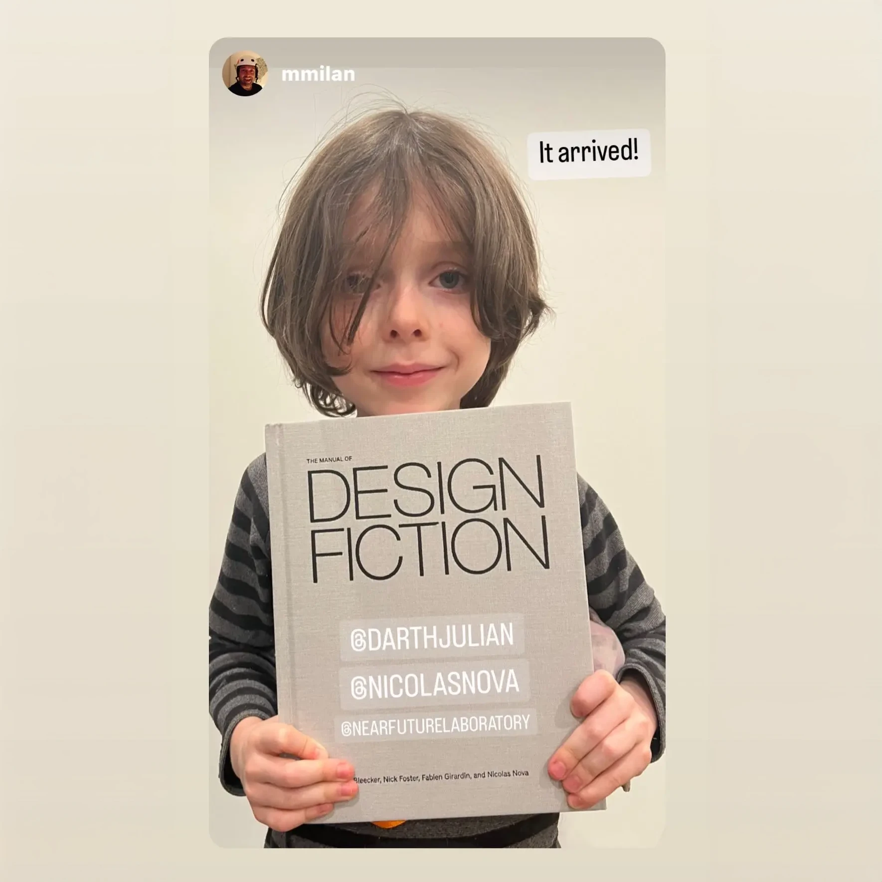 A photo from or of the book The Manual of Design Fiction (Hardcover) by Julian Bleecker