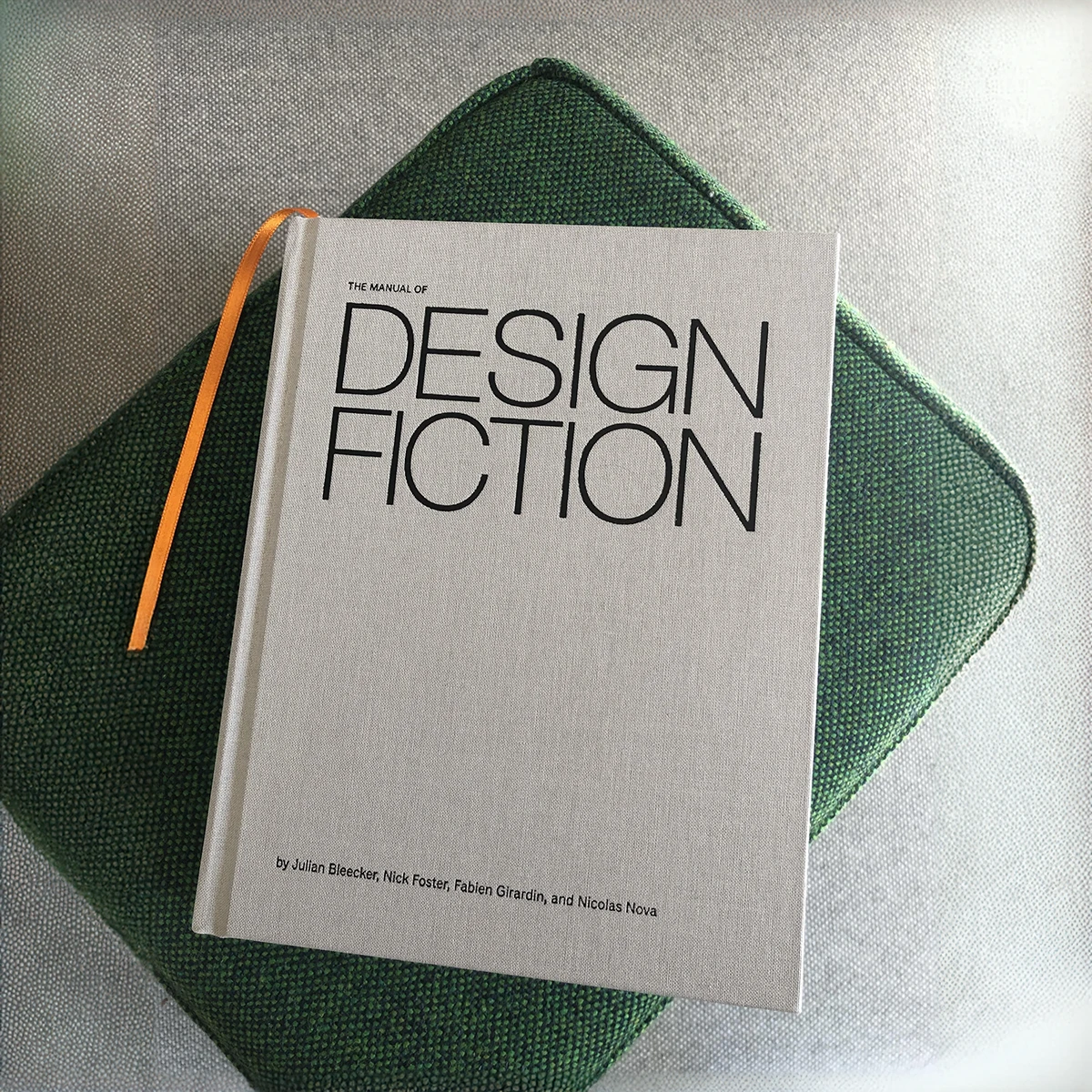 A photo from or of the book The Manual of Design Fiction (Hardcover) by Julian Bleecker