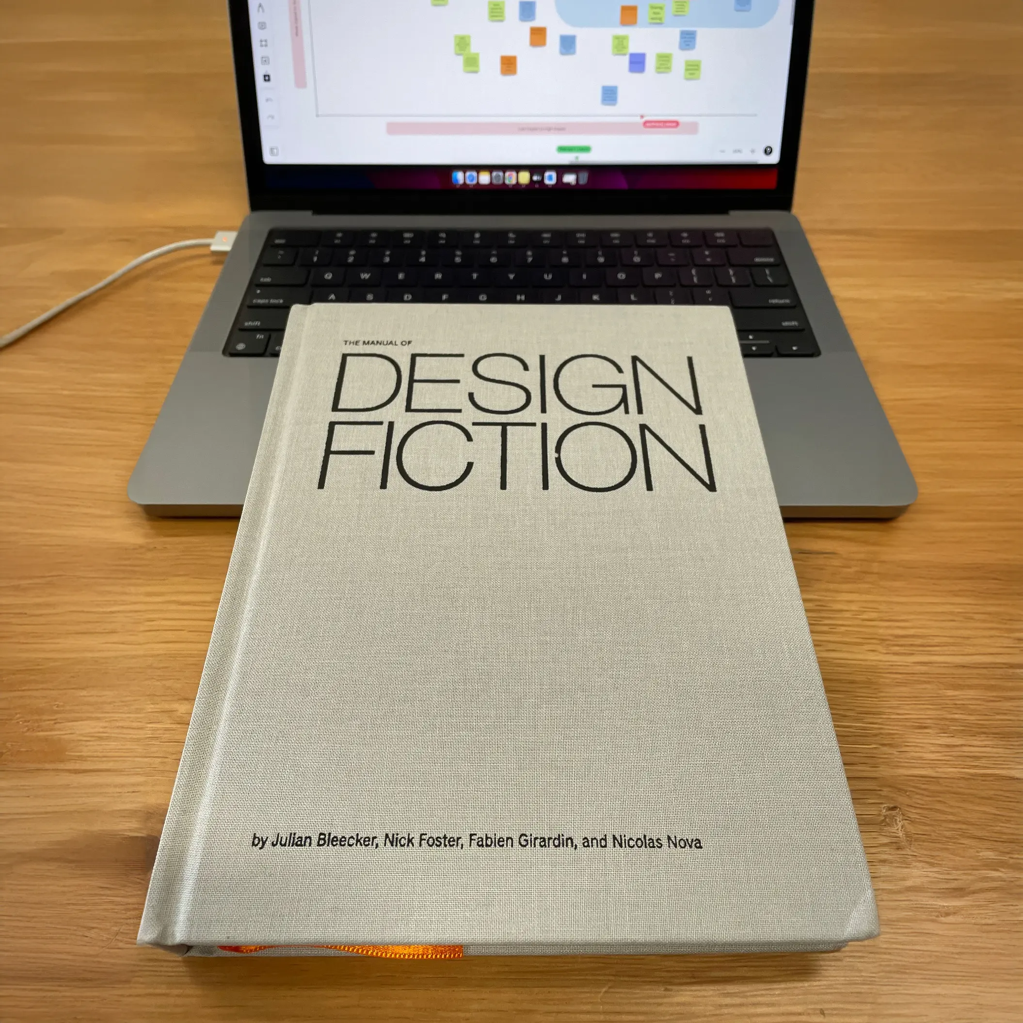 A photo from or of the book The Manual of Design Fiction (Hardcover) by Julian Bleecker