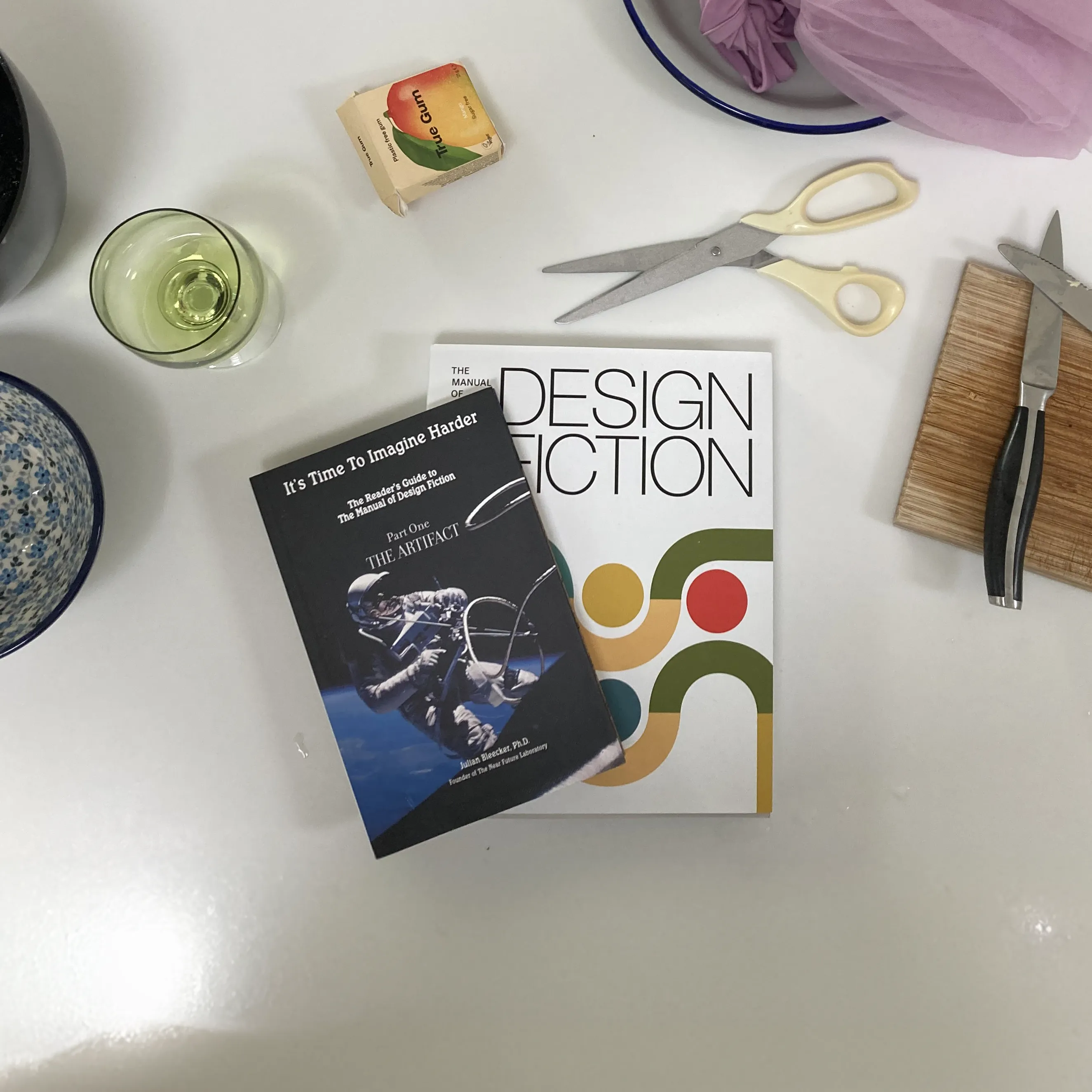 A photo from or of the book The Manual of Design Fiction (Hardcover) by Julian Bleecker