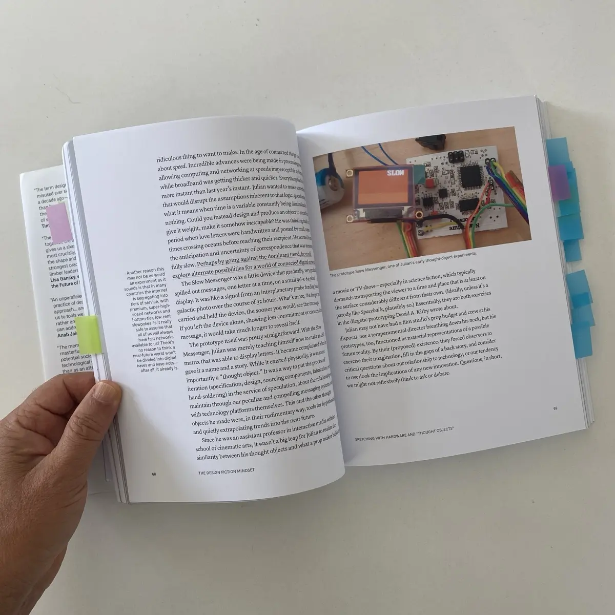 A photo from or of the book The Manual of Design Fiction (Softcover) by Julian Bleecker