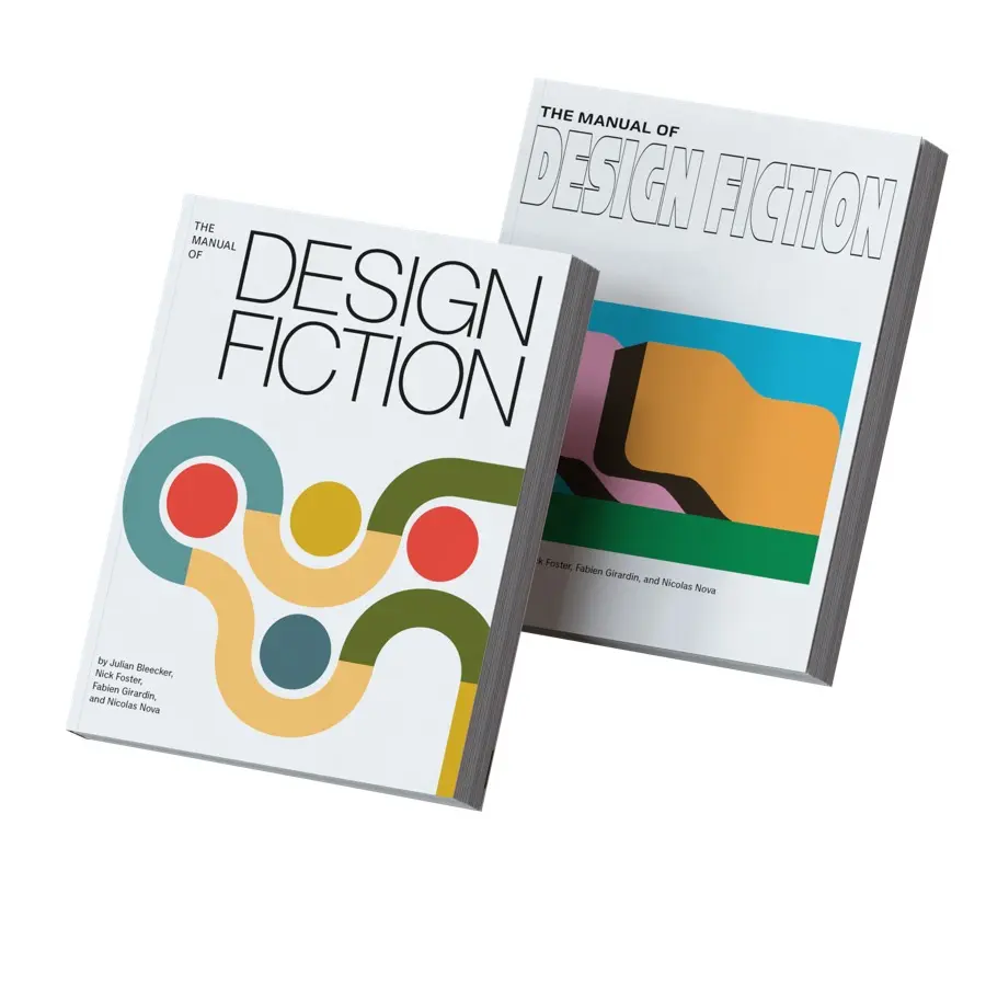 A photo from or of the book The Manual of Design Fiction (Softcover) by Julian Bleecker