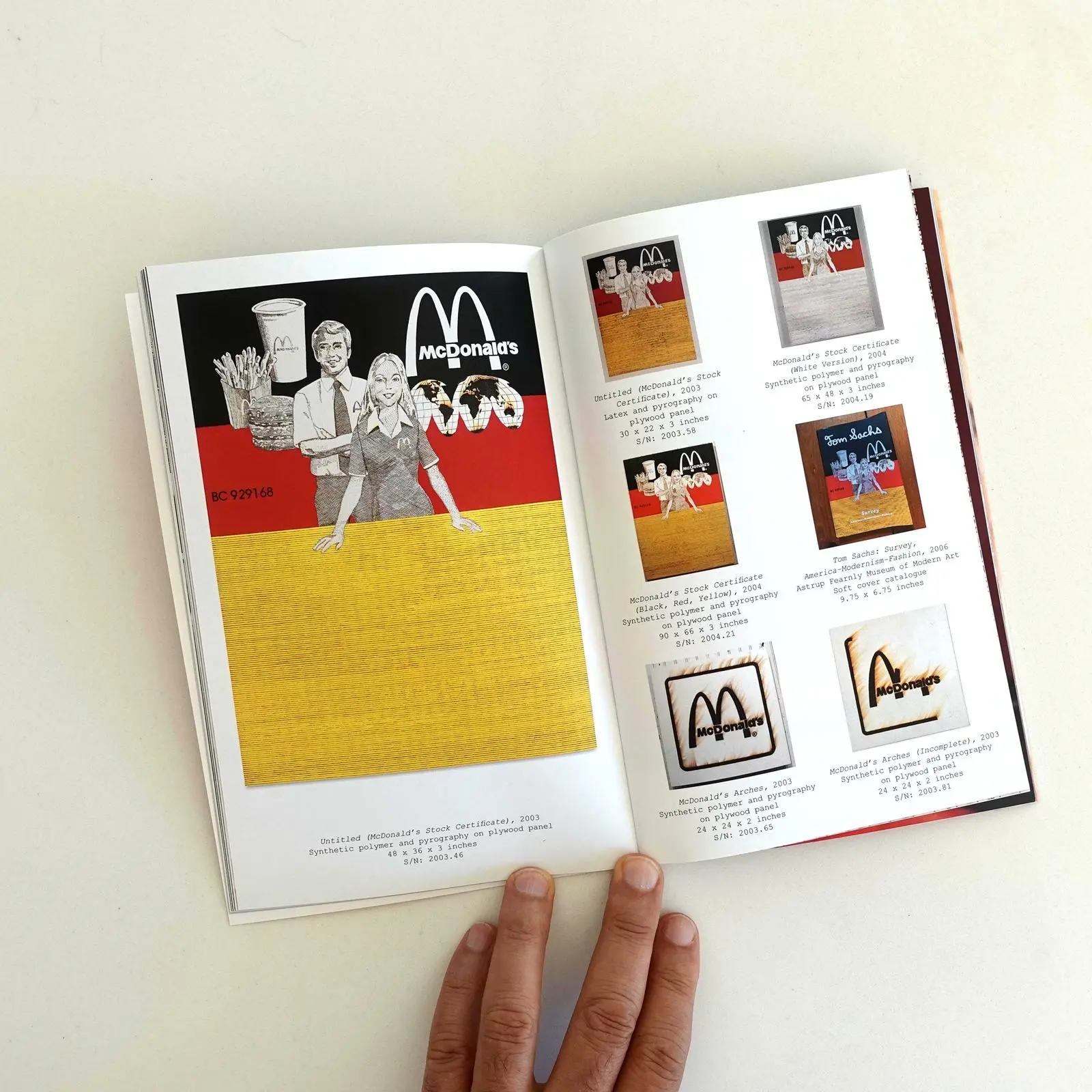 A photo from the book Tom Sachs Catalogue Raisonne by John Doe