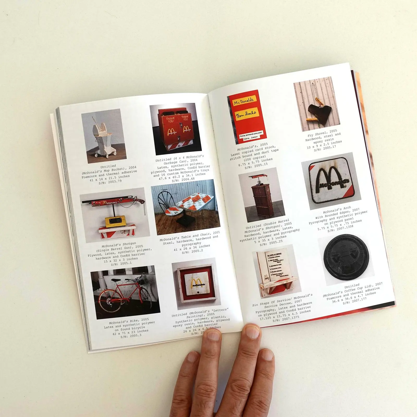 A photo from the book Tom Sachs Catalogue Raisonne by John Doe