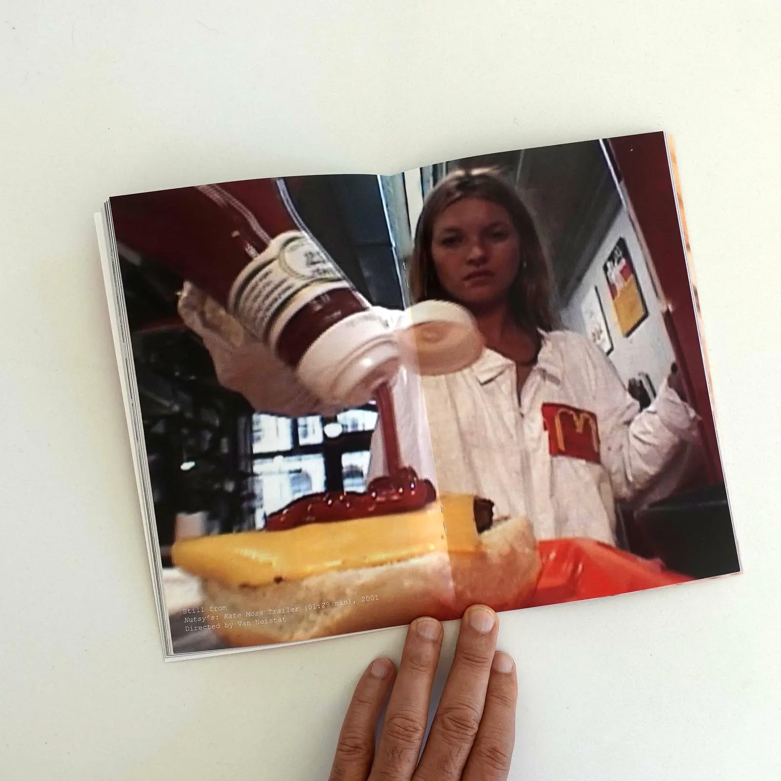 Installation view of Tom Sachs McDonald thing