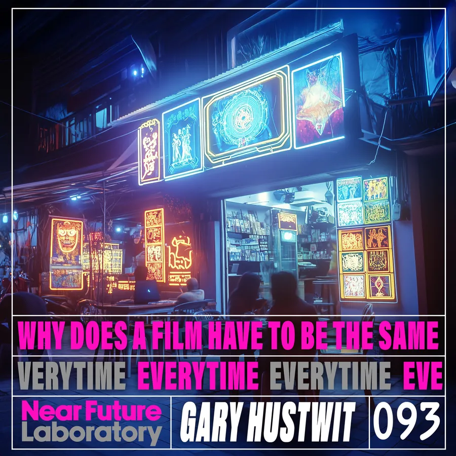 Title Card for Episode 093 of the Near Future Laboratory Podcast with Gary Hustwit