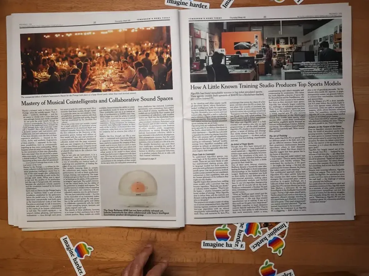 A Design Fiction: A Newspaper from an AI Future