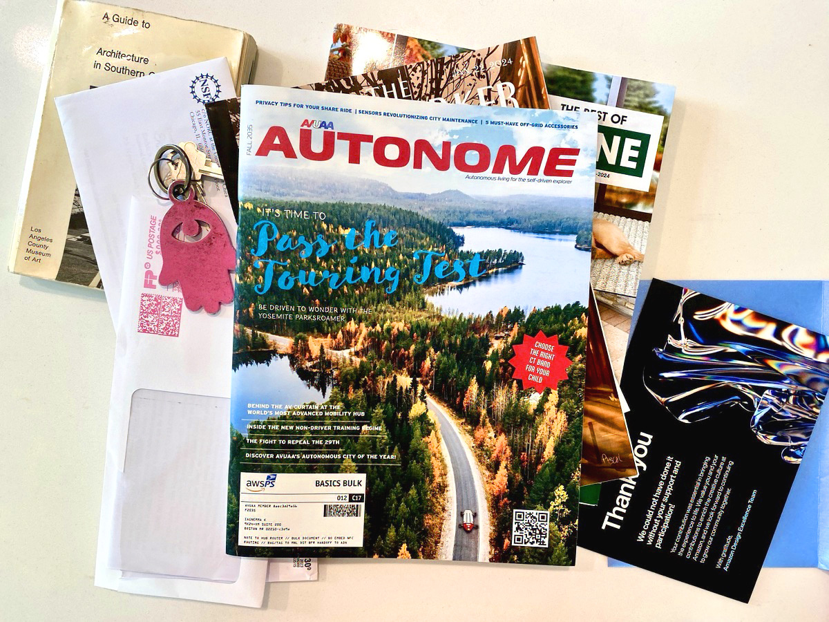 A magazine from a design fiction future