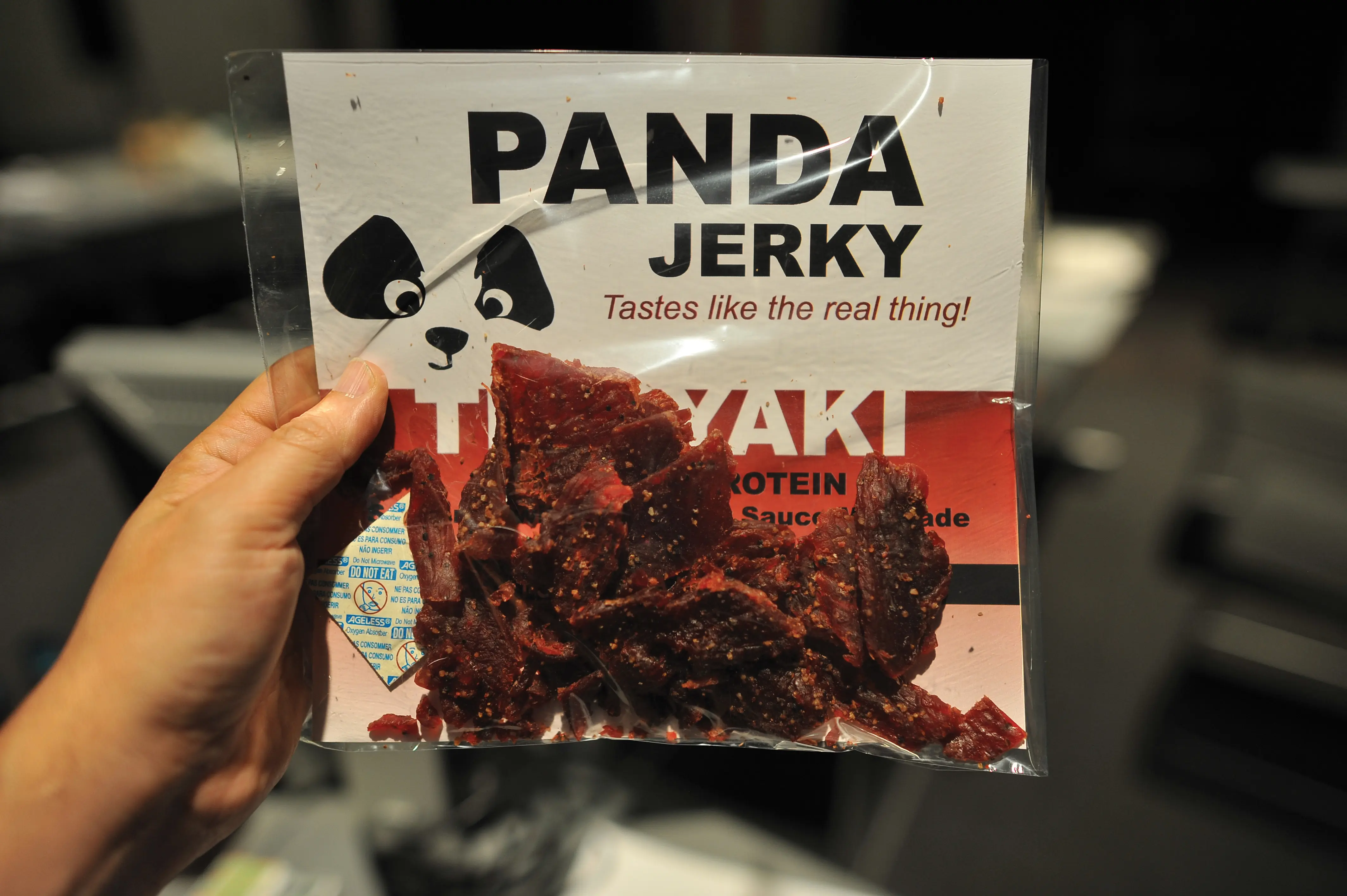 An image of a Design Fiction artifact: Panda Jerky