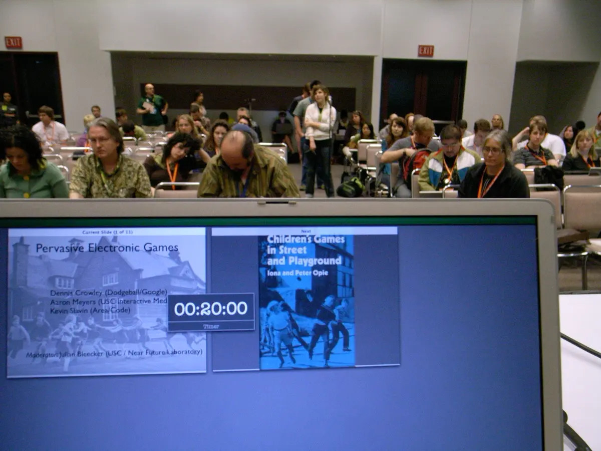 View from the dias at the Pervasive Electronic Games panel at SxSW 2007