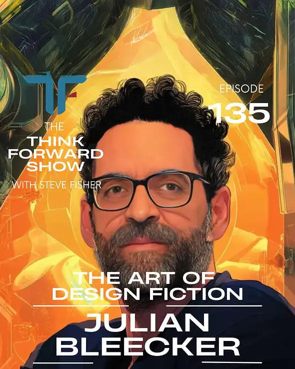 An AI-based illustration portrait of Julian Bleecker that does not look like him