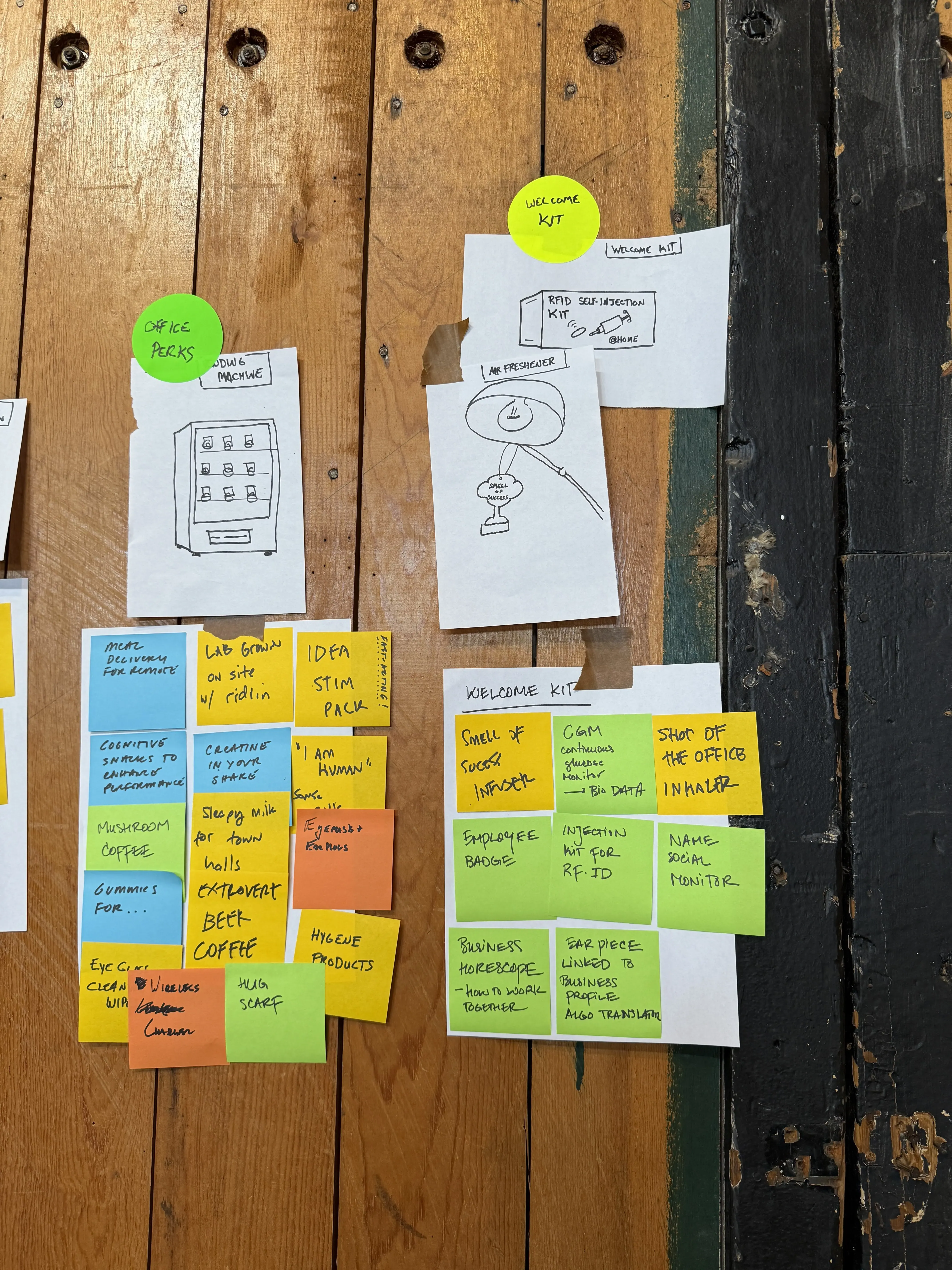 Images from the Near Future Laboratory workshop 'Futures of Work'